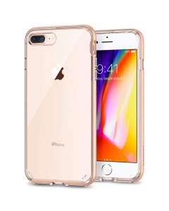 Прозрачный чехол Spigen для iPhone 7 Plus / 8 Plus - Neo Hybrid Crystal 2 - Красное золото - 055CS22574