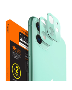 Защитное стекло для камеры Spigen для iPhone 11 - Full Cover Camera Lens - Зеленый - AGL00508 - 2 шт