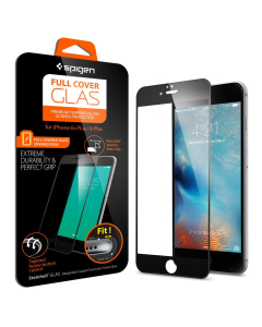 Защитное стекло Spigen для iPhone 6s Plus / 6 Plus - Full Cover Glass - Черное - SGP11636
