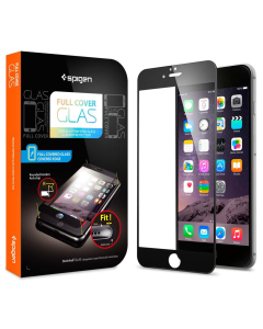Защитное стекло Spigen для iPhone 6s Plus / 6 Plus - Full Cover Glass - Черное - SGP11378