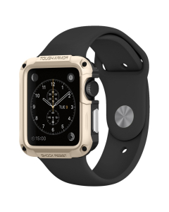 Защитный чехол Spigen для Apple Watch 1 / 2 (42мм) - Tough Armor - Золотой - 048CS21059