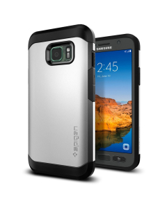 Защитный чехол Spigen для Galaxy S7 Active - Tough Armor - Серебряный - 561CS20372