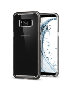 Прозрачный чехол Spigen для Galaxy S8 - Neo Hybrid Crystal - Темно-серый - 565CS21602