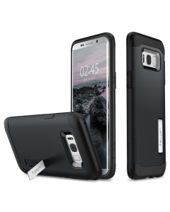 Защитный чехол Spigen для Galaxy S8 Plus - Slim Armor - Синевато-серый - 571CS21121