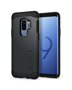 Защитный чехол Spigen для Galaxy S9 Plus - Slim Armor - Синевато-серый - 593CS22966