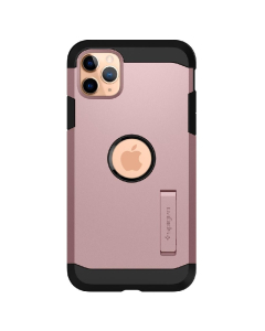 Ударопрочный чехол Spigen для iPhone 11 Pro Max - Tough Armor - Розовое золото - 075CS27431