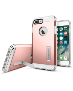 Ударопрочный чехол Spigen для iPhone 7 Plus / 8 Plus - Tough Armor - Розовое Золото - 043CS20532