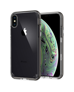Прозрачный чехол Spigen для iPhone X / XS - Neo Hybrid Crystal - Темно-серый - 063CS24924