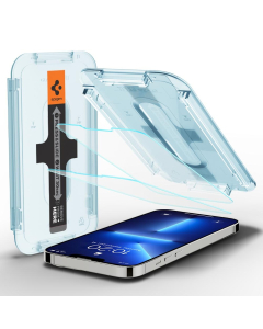 Защитное стекло Spigen для iPhone 14 / iPhone 13 / 13 Pro - EZ FIT GLAS.tR SLIM - Прозрачный - 2 шт - AGL03385