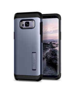Ударопрочный чехол Spigen для Galaxy S8 - Tough Armor - Серая Орхидея - 565CS21798