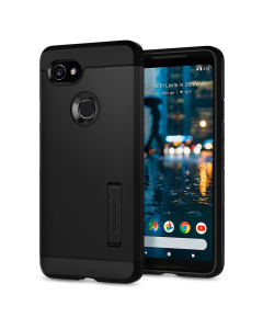 Ударопрочный чехол Spigen для Google Pixel 2 XL - Tough Armor - Черный - F17CS22283