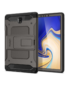 Ударопрочный чехол Spigen дляGalaxy Tab S4 - Tough Armor TECH - Темно-серый - 598CS25724