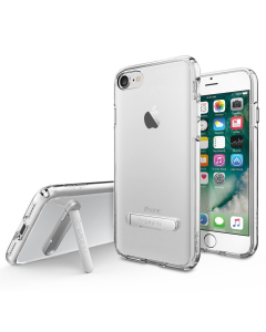 Гибридный чехол с подставкой Spigen для iPhone SE (2022/2020)/8/7 - Ultra Hybrid S - Прозрачный - 042CS20753