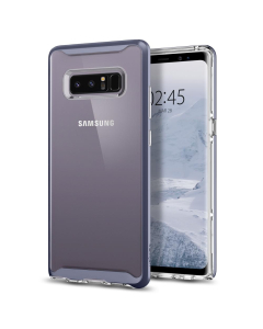 Прозрачный чехол Spigen для Galaxy Note 8 - Neo Hybrid Crystal - Серая Орхидея - 587CS22093
