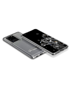 Гибридный чехол Spigen для Galaxy S20 Ultra - Ultra Hybrid S - Кристально-прозрачный - ACS00715