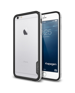Премиум бампер Spigen для iPhone 6s Plus / 6 Plus - Neo Hybrid EX Metal - Серебристый - SGP11191