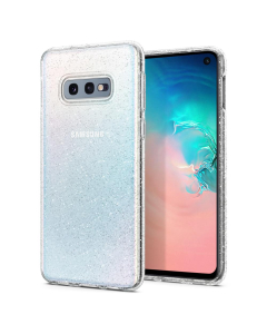 Чехол-капсула Spigen для Galaxy S10e - Liquid Crystal Glitter - Прозрачный кварц - 609CS25834