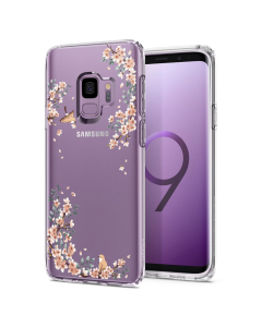 Чехол-капсула Spigen для Galaxy S9 - Liquid Crystal Blossom - Прозрачный (природа) - 592CS22828