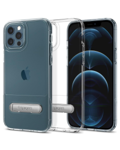 Чехол с подставкой Spigen для iPhone 12 / iPhone 12 Pro - Slim Armor Essential S - Прозрачный - ACS01531