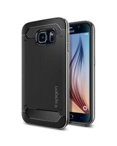 Премиум чехол Spigen для Galaxy S6 - Neo Hybrid Metal - Темно-серый - SGP11324