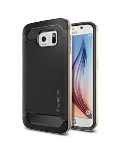 Премиум чехол Spigen для Galaxy S6 - Neo Hybrid Metal - Золотой - SGP11325