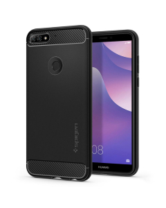 Прочный чехол Spigen для Huawei Y7 Prime (2018) - Rugged Armor - Черный - L29CS24127