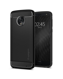 Прочный чехол Spigen для Moto G6 Plus - Rugged Armor - Черный - M18CS23352