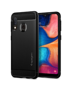 Прочный чехол Spigen для Galaxy A20e (SM-A202F) - Rugged Armor - Черный - 622CS26434