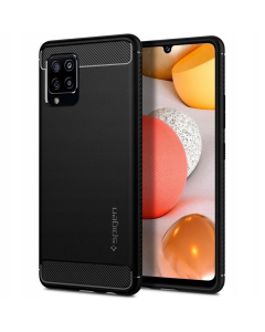 Прочный чехол Spigen для Galaxy A42 5G - Rugged Armor - Черный матовый - ACS02113