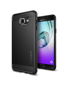 Прочный чехол Spigen для Galaxy A7 (2016) - Rugged Armor - Черный - SGP11840