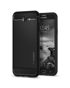 Прочный чехол Spigen для Galaxy J7 (2017) / J7 Prime / J7 Perx - Rugged Armor - Черный - 576CS21445