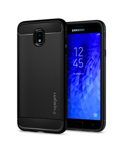 Прочный чехол Spigen для Galaxy J7 (2018) - Rugged Armor - Черный - 595CS24458