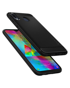 Прочный чехол Spigen для Galaxy M20 - Rugged Armor - Черный - 610CS25968