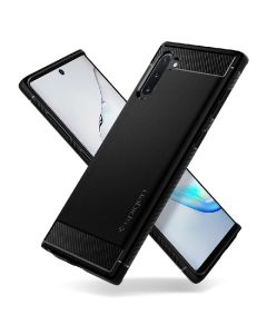 Прочный чехол Spigen для Galaxy Note 10 - Rugged Armor - Черный - 628CS27374