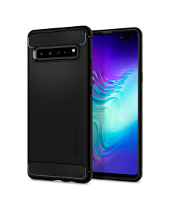 Прочный чехол Spigen для Galaxy S10 5G - Rugged Armor - Матово-черный - 614CS26154