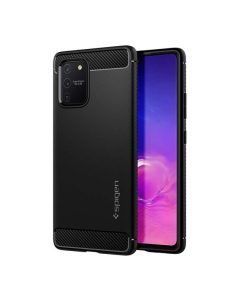 Прочный чехол Spigen для Galaxy S10 Lite - Rugged Armor - Матово-черный - ACS00676