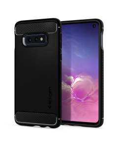 Прочный чехол Spigen для Galaxy S10e - Rugged Armor - Черный - 609CS25837