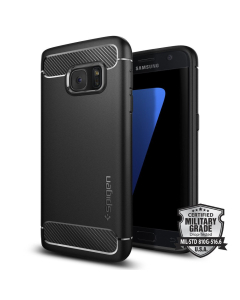 Прочный чехол Spigen для Galaxy S7 - Rugged Armor - Черный - 555CS20007