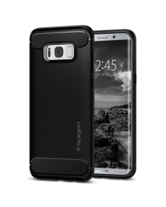 Прочный чехол Spigen для Galaxy S8 Plus - Rugged Armor - Черный - 571CS21661