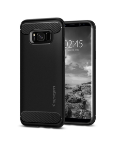 Прочный чехол Spigen для Galaxy S8 - Rugged Armor - Черный - 565CS21609