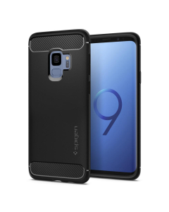 Прочный чехол Spigen для Galaxy S9 - Rugged Armor - Черный - 592CS22834