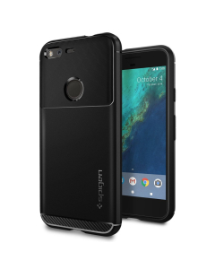 Прочный чехол Spigen для Google Pixel - Rugged Armor - Черный - F14CS20889