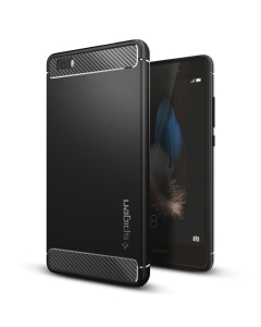 Прочный чехол Spigen для Huawei P8 Lite (2016) - Rugged Armor - Черный - L04CS20300