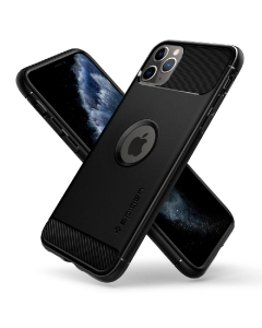 Прочный чехол Spigen для iPhone 11 Pro Max - Rugged Armor - Черный - 075CS27133