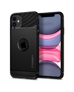 Прочный чехол Spigen для iPhone 11 - Rugged Armor - Черный - 076CS27183