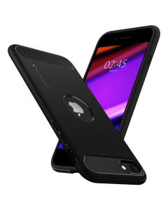 Прочный чехол Spigen для iPhone SE (2022/2020)/8/7 - Rugged Armor - Матово-черный - ACS00944