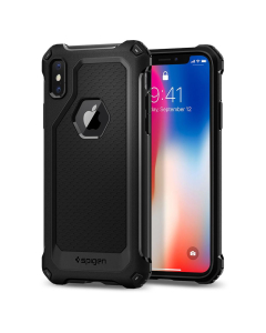Прочный чехол Spigen для iPhone X / XS - Rugged Armor Extra - Черный - 057CS22154