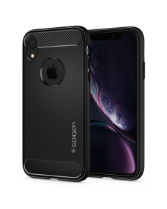 Прочный чехол Spigen для iPhone XR - Rugged Armor - Черный - 064CS24871