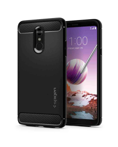 Прочный чехол Spigen для LG Stylo 4 - Rugged Armor - Черный - A30CS24462
