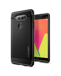 Прочный чехол Spigen для LG V20 - Rugged Armor - Черный - A20CS20920